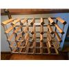Image 1 : Wooden and Metal Wine Rack