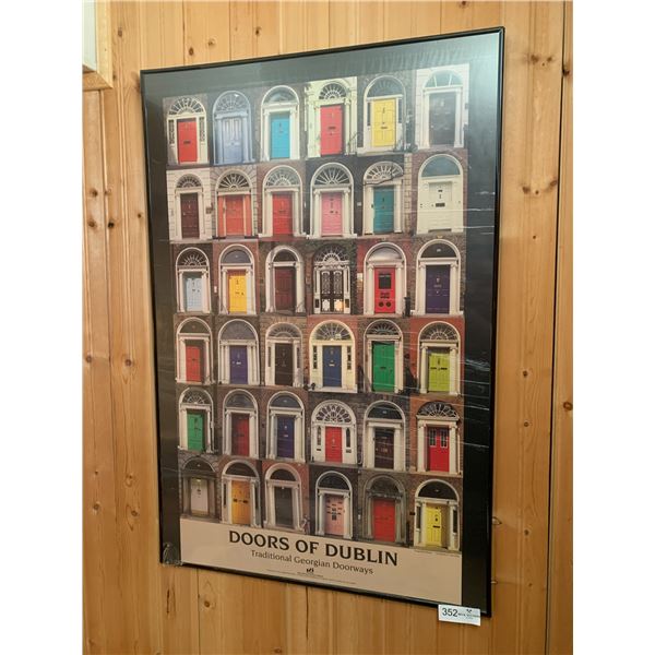 "Doors of Dublin - Traditional Georgian Doorways" Framed Poster