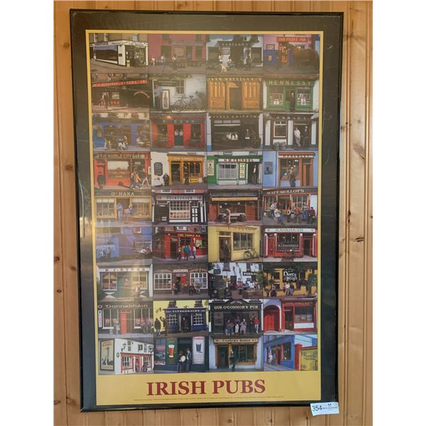 Framed Poster of Irish Pubs