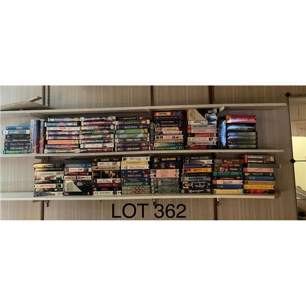Large Assortment of VHS Tapes and Some DVDs