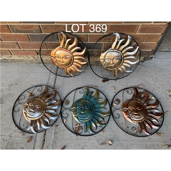 5 x Outdoor Sun Decorations