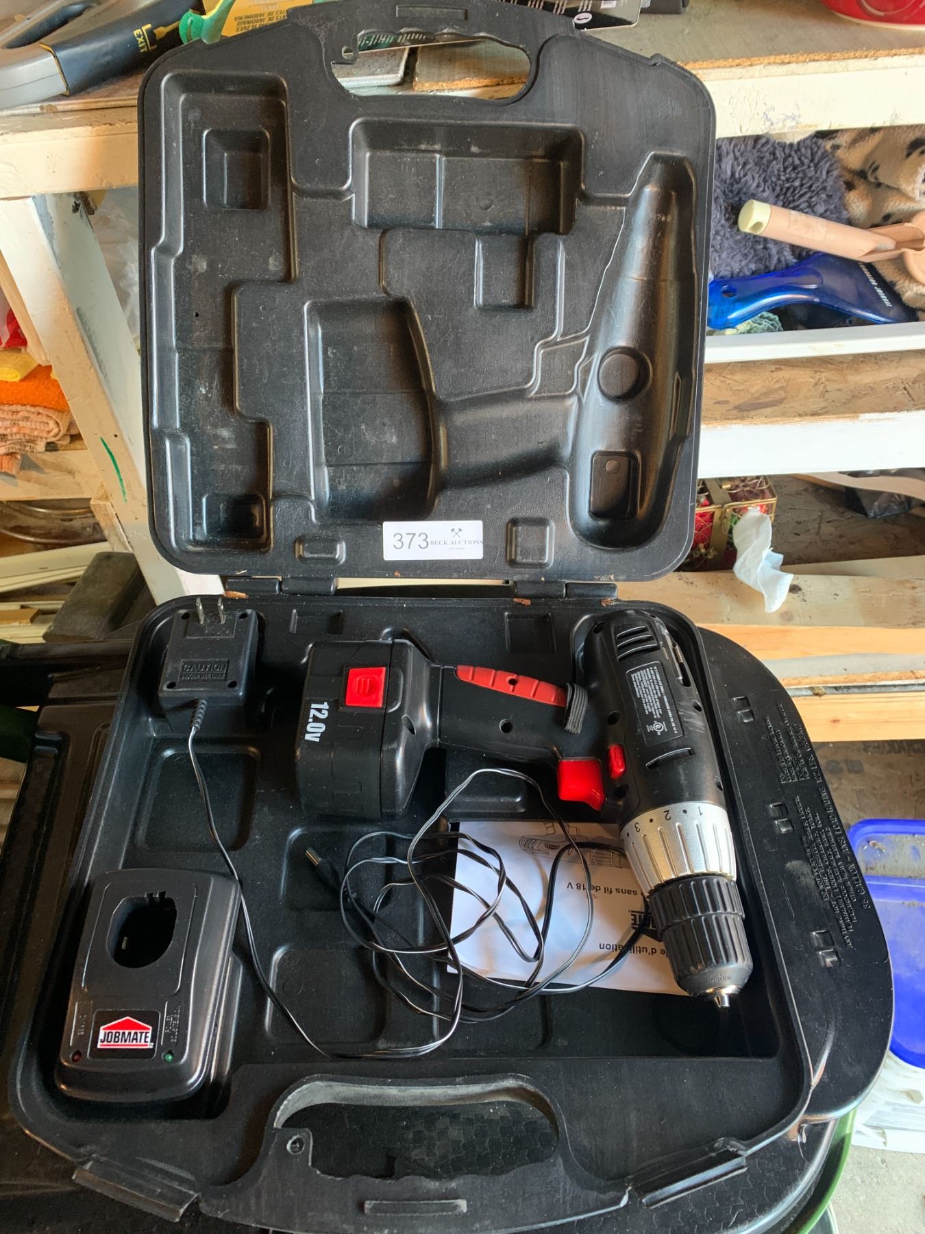 Jobmate 12V Cordless Drill - Beck Auctions Inc.