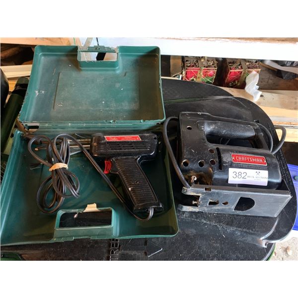 Weller Soldering Gun (Model No. 8200) and Craftsman 1/2" Stroke Sabre Saw (Model 315.17215)