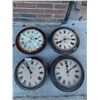 Image 1 : 4 x Vintage Clocks - (Including Smiths and Minerva Watch Co.)