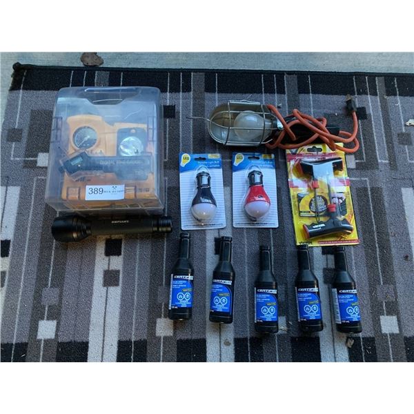 Bionaire Air Compressor, Tubeless Tire Repair Kit, Certified Gas Line Antifreeze, and More!