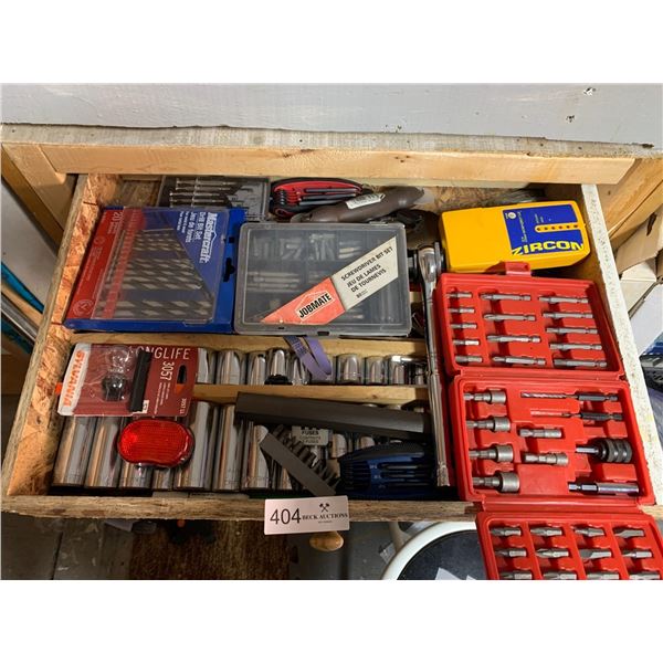 Drawer Full of Tools - Sockets, Drill Bits, and More!