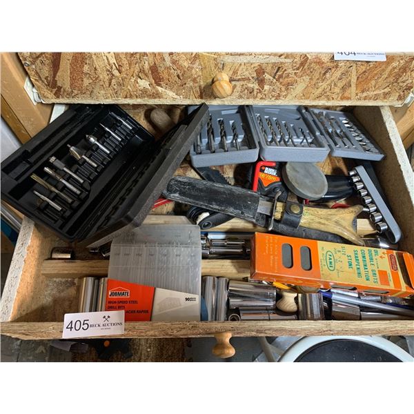 Drawer Full of Tools - Sockets, Drill Bits, and More!