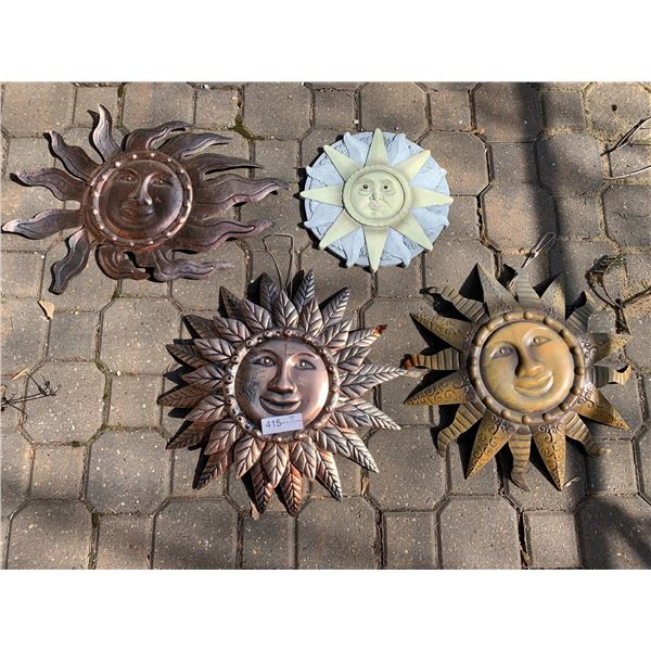 4 x Outdoor Sun Decorations
