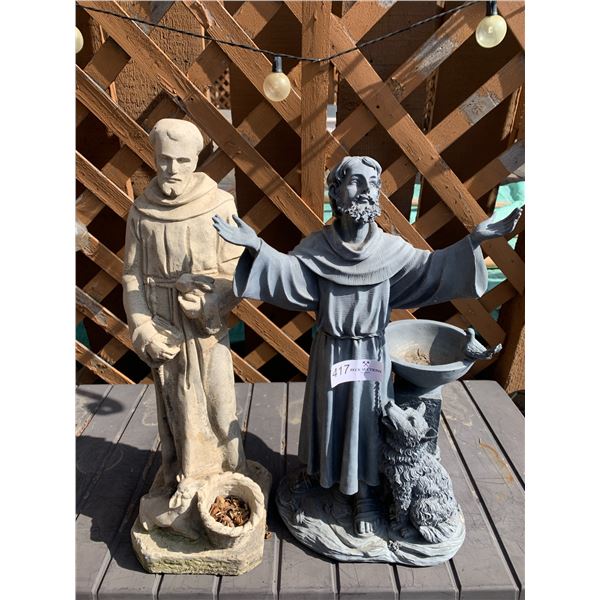 2 x Religious Lawn Decorations