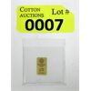 Image 1 : 1/100 Oz .9999 Fine Gold Scottsdale Lion Bar 