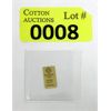 Image 1 : 1/100 Oz .9999 Fine Gold Scottsdale Lion Bar 