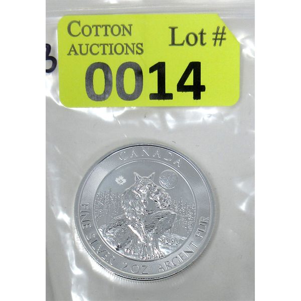 2 Oz .9999 Silver 2021 Canada Werewolf Coin 