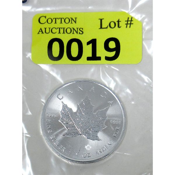 1 Oz .9999 Silver 2021 Canada Maple Leaf Coin 