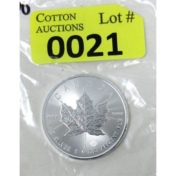 1 Oz .9999 Silver 2020 Canada Maple Leaf Coin 