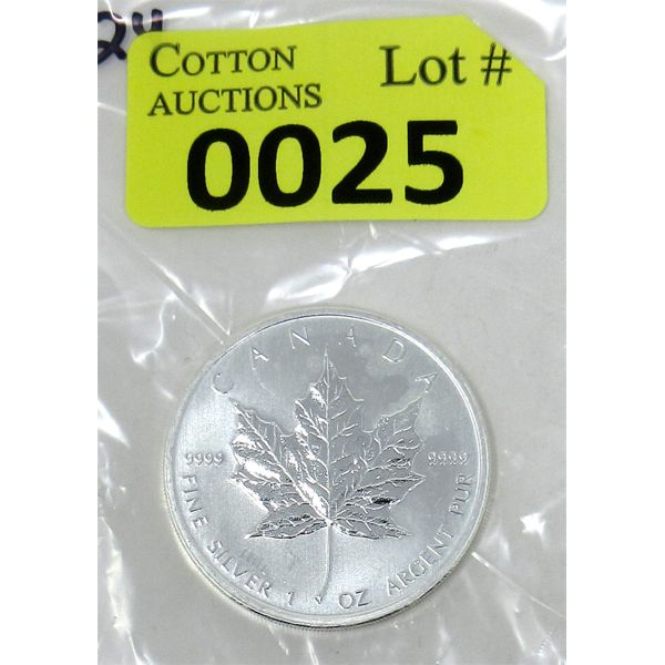 1 Oz .9999 Silver 2011 Canada Maple Leaf Coin 
