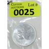 Image 1 : 1 Oz .9999 Silver 2011 Canada Maple Leaf Coin 
