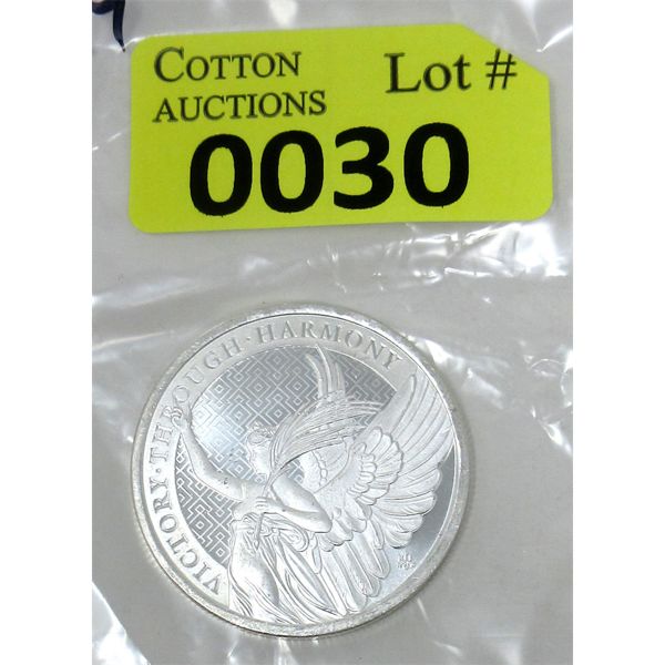 1 Oz .999 Silver 2021 Victory Through Harmony Coin 