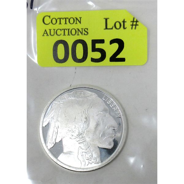 1 Oz .999 Silver Liberty 2-Sided Art Round 