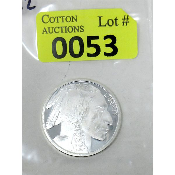 1 Oz .999 Silver Liberty 2-Sided Art Round 