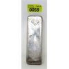 Image 1 : Rare 50 Oz .999+ Silver Johnson Matthey Hand Stamped & Poured Bar 
