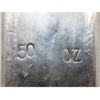 Image 3 : Rare 50 Oz .999+ Silver Johnson Matthey Hand Stamped & Poured Bar 
