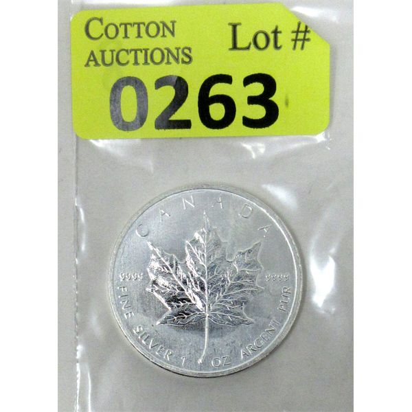 1 Oz .9999 Silver 2011 Canada Maple Leaf Coin 