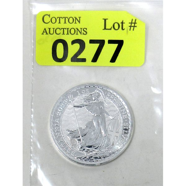 1 Oz .999 Silver 2023 First Ever King Charles Effigy Britannia Coin 