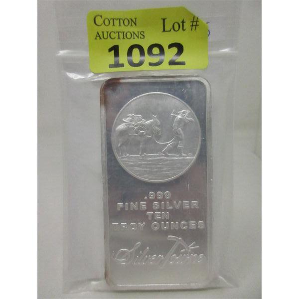 10 Oz .999 Silver SilverTowne Miner/Mule Bar