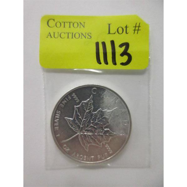 1 Oz .9999 Silver 2011 Canada Maple Leaf Coin