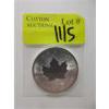 Image 1 : 1 Oz .9999 Silver 2022 Canada Maple Leaf Coin