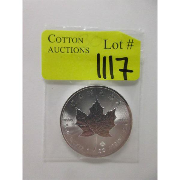 1 Oz .9999 Silver 2022 Canada Maple Leaf Coin