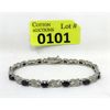 Image 1 : 7.8 CTW Sapphire & Diamond Tennis Bracelet