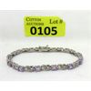 Image 1 : Amethyst & Diamond Tennis Bracelet 