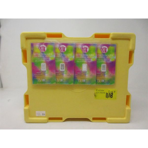 RCM Bullion Box & 4 x 1 Grain .999 Silver Bars