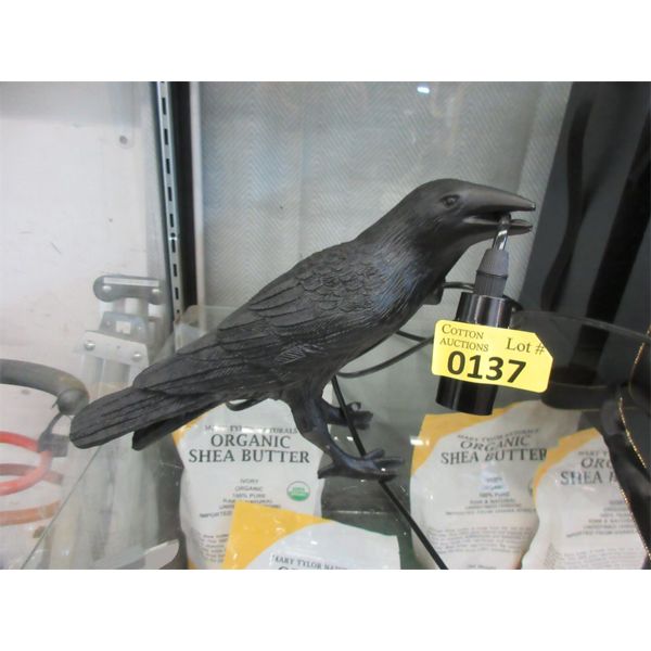 New Black Crow LED Lamp - 10" x 8" tall