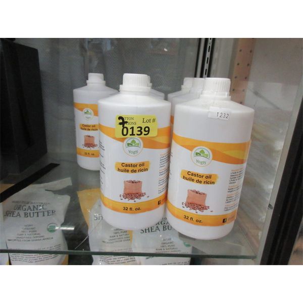 7 Yogti 32 Oz. Bottles of Castor Oil