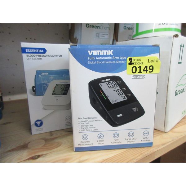 1 A&D and 1 Vimmik Arm Blood Pressure Monitor
