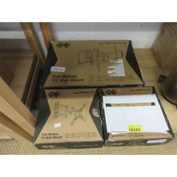 3 Assorted Full Motion TV Wall Mounts
