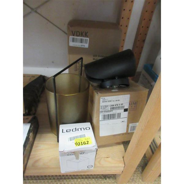 Battery Operated Lamp & 3 Assorted LED Lights