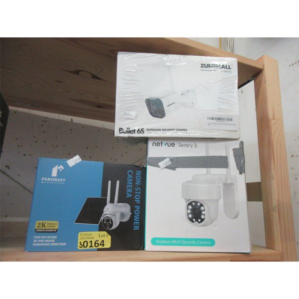 3 Assorted New Security Cameras