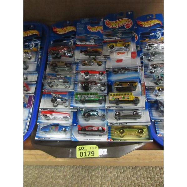 20 New Hot Wheels Vehicles - Sealed Packages