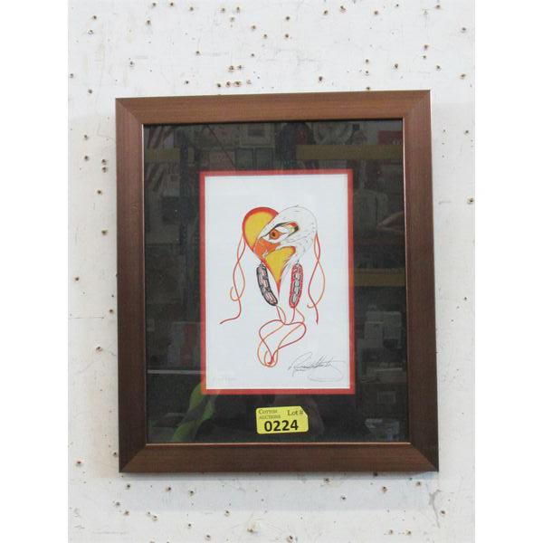 Richard Shorty Framed Print - Eagle Heart