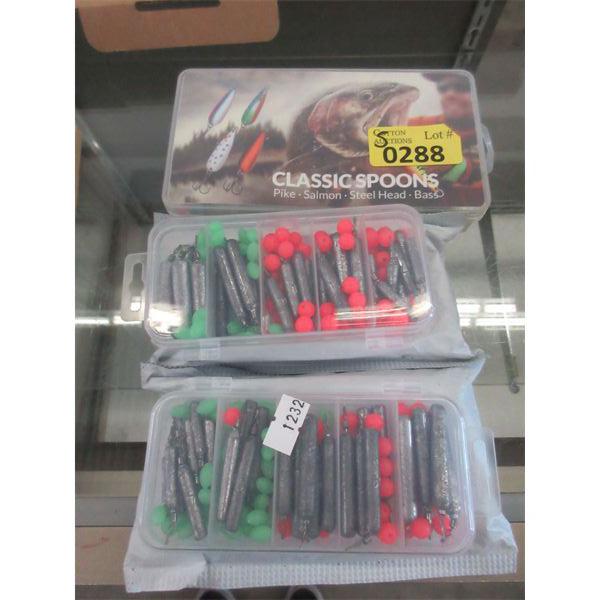 Set of 4 Spoons Hooks & 4 Packs of 30 Weights