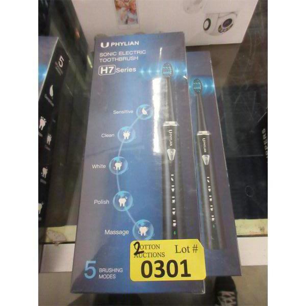 2 New Phylian H7 Sonic Toothbrushes