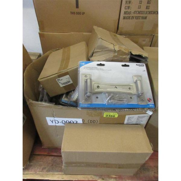 Large Box of Assorted Gate Hinges & Pulls