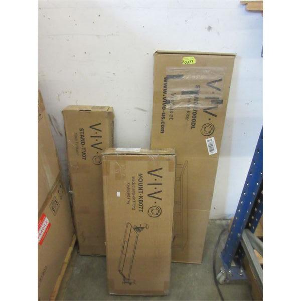 Vivo Monitor Stand, Keyboard Tray & TV Stand