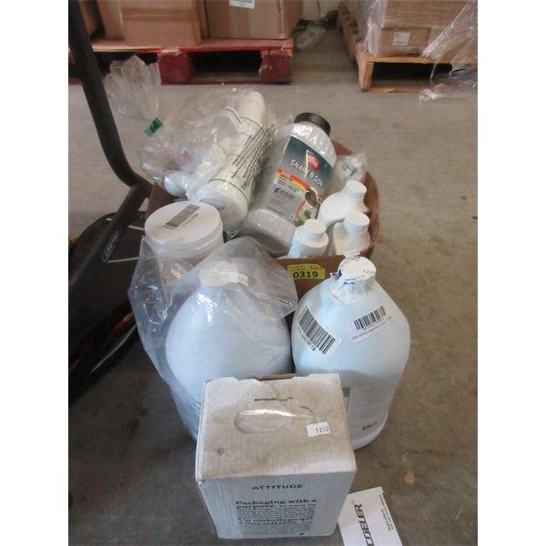 Large Lot of Chemicals and Beauty Products