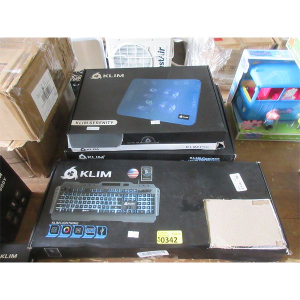 Klim Lightening Keyboard & 4 Laptop Cooling Pads