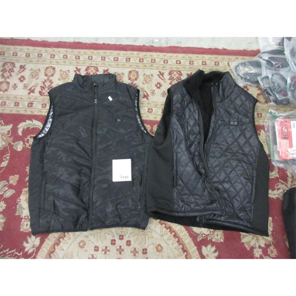 2 Heated Vests with Batteries - L and XL