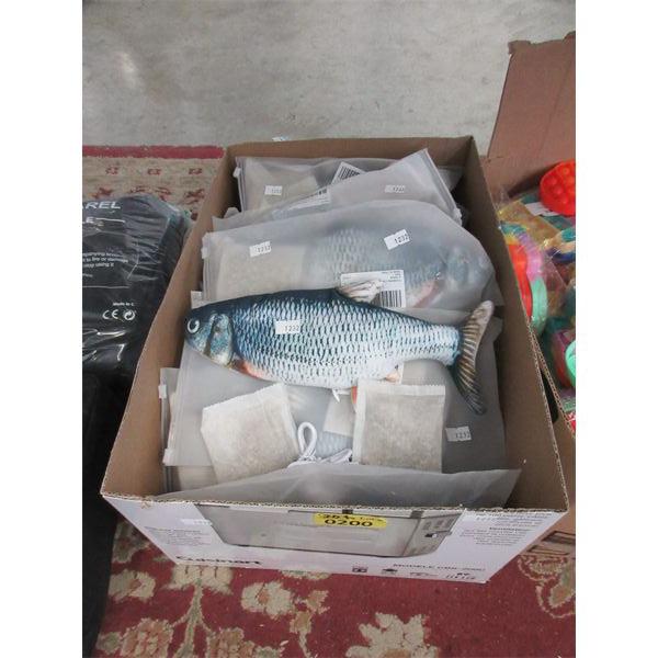 20 New Floppy Fish 11" Cat Toys